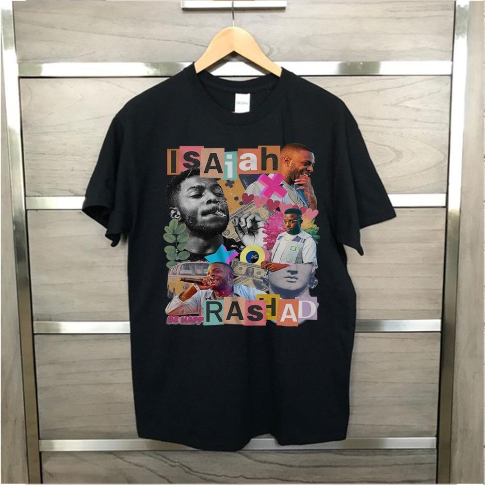 Isaiah Rashad - Unisex Black Hip Hop Graphics Shirt